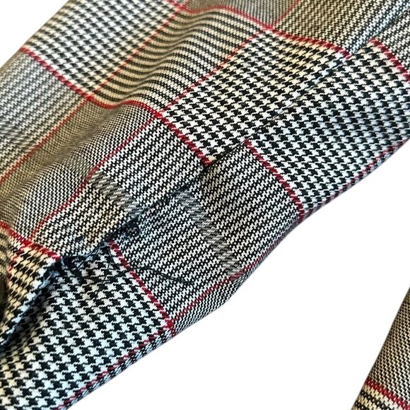 Walter Baker Plaid Long Length Oversized Blazer Jacket Black Button Size Large - Picture 9 of 12